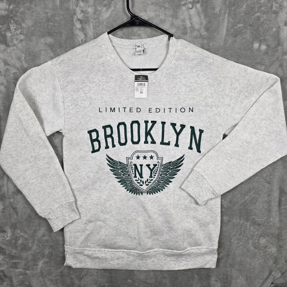 Rue 21 Limited Edition Brooklyn NY Graphic Sweatshirt Long Sleeve Crewneck XS